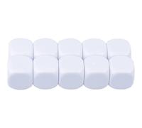 (As show, One size) 22MM Rounded Blank Six Sided Dice Teaching created Sesources Game Teaching Plastic Cubes Four Colors Choiceable