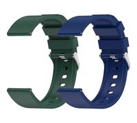 (As show, One size) 22mm Smartwatch Strap- 2pcs Silicone Quick Release Straps, Replacement Band for Samsung Galaxy Watch/Huawei Watch/Garmin/Fossil/Amazifit, for Women Me