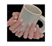 (As show, One size) 24Pcs Extra Long Press on Fake Nails, Pure Color False Nails Glossy Artificial Acrylic Nails for Women & Girls(Nude Pink).Note:No glue.