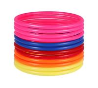 (As show, One size) 24pcs Interesting Toss Rings Throwing Toy Throwing Rings Toss Rings Game for Carnival Garden Backyard Outdoor (Random Color)