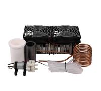 (As show, One size) 2500w Zvs Induction Heater High Frequency Induction Heating Pcb Board Melted Metal + Coil+ Crucible