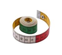 (As show, One size) 2pcs 150cm 60 Inch Soft Body Measuring Tape Tape Measures for Tailor Sewing Seamstress Fabric Ruler,Color