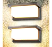 (As show, One size) 2pcs 18w Led Outdoor Wall Light Modern Waterproof Outdoor Sconce 3000k Warm White Led Lamp Sconce Ip65 Waterproof, Courtyard Villa Garden Corridor Sta