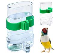 (As show, One size) 2PCS Bird Feeder, Automatic Bird Waterer Feeders,Birds Plastic Portable Automatic Water Dispenser for Parrot Small Animal Feeding Use