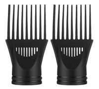 (As show, One size) 2pcs Blower Dryer Comb Attachment Hair Dryer Nozzle Combs Hair Dryer Accessories