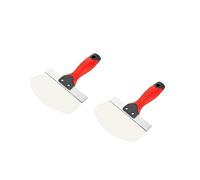 (As show, One size) 2PCS Bucket Scoop for Drywall, Plaster Stainless Steel Bucket Scoop - 6.5 Inch Curved Contoured Bla