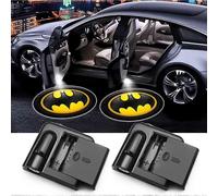 (As show, One size) 2pcs for Batman Car Door Lights Logo Projector Led Wireless Car Door Shadow Lights Welcome Courtesy Lights for All car Models, Clear