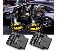 (As show, One size) 2pcs For Batman Car Door Lights Logo Projector Led Wireless Car Door Shadow Lights Welcome Courtesy Lights For All Car Models, Clear