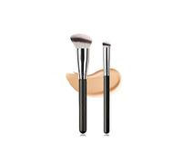 (As show, One size) 2pcs Foundation Brush and Concealer Brush, Professional Fluid Foundation Brush for Blending Liquid, Cream, Powder, Blush or Concealer, Perfect for Fac