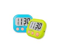 (As show, One size) 2PCS Kitchen Electronic TimersKitchen Timer Reminder with Switch for Student Learning Positive Timer