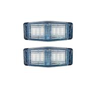 (As show, One size) 2Pcs LED Marker Lights Front Double Burner Indicator LampFor Man Truck Lorry Front Grill Light A