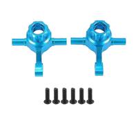 (As show, One size) 2Pcs Metal Front Upright Knuckle Arms Steering Knuckle for Tamiya TT02 TT-02 1/10 RC Car Upgrade Par