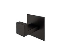 (As show, One size) 2pcs self-adhesive 304 stainless steel black towel hooks without drilling, black towel hook bathroom accessories, towel hook bathrobe, coat hook black