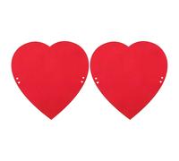 (As show, One size) 2Pcs Valentines Heart Chair Back Cover Festival Holiday Romantic Dining Room Chair Back Protector