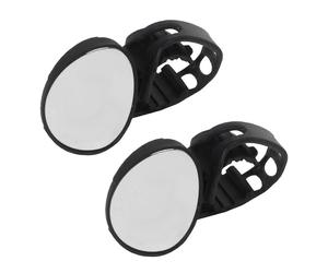 (As show, One size) 2X Bike Mirror, Bicycle Cycling Rear View Mirrors Adjustable Handlebar Mounted for Mountain Road Bi
