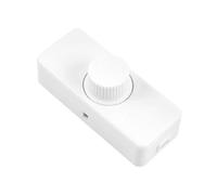 (As show, One size) 3-100w 220-240v Led Rotary Dimmer For Incandescent, Halogen Lamps, Adjustable Led Light Fixture, White