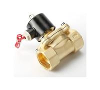 (As show, One size) 3/4" Brass Electric Solenoid Valve 12V DC NC Air Water Fuel Viton G Normally Closed Thread for Water Oil Air