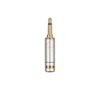 (As show, One size) 3.5mm Jack Mono Headphone Plug Aluminum Alloy Gold Plated Copper Audio Adapter 3 5 For Soldering DIY Earphones Wire Connectors