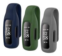 (As show, One size) 3-Pack Clips Replacement for Fitbit Inspire 2, Soft Comfortable Silicone Clip 360Protection Holder Accessory Compatible with Fibit Inspire 2