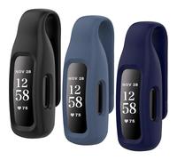 (As show, One size) 3-Pack Clips Replacement for Fitbit Inspire 2, Soft Comfortable Silicone Clip 360Protection Holder Accessory Compatible with Fibit Inspire 2