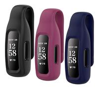 (As show, One size) 3-Pack Clips Replacement for Fitbit Inspire 2, Soft Comfortable Silicone Clip 360Protection Holder Accessory Compatible with Fibit Inspire 2