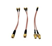 (As show, One size) 3-Pack Radio Frequency Coaxial Connection Cable SMA Splitter Cable SMA Male to Dual SMA Female Coaxial Cable