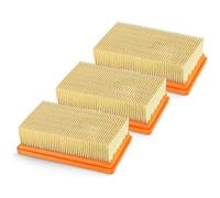 (As show, One size) 3 Pack Replacement Flat Pleated Filter Karcher Mv4 Mv5 Mv6 Wd4 Wd5 Wd6, Wd4p Wd5p Wd6p Wet-Dry Vacuu