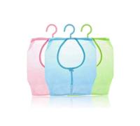 (As show, One size) 3 Pcs Clothes Peg Bags Storage Basket with Hooks Hanging Mesh Storage Portable Multipurpose Storage Bag for Bathroom Cloakroom Laundry Basket
