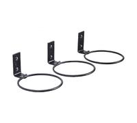 (As show, One size) 3 Pcs Folding Wall Mounted Flower Pot Holder Ring, Metal Wall Bracket Ring with Screws, Planter Hooks for Holding Flower Pots