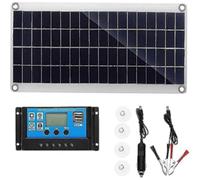 (As show, One size) 300w 12v Solar Panel Kit Battery Charger 300 Watt 12 Volt Off Grid System With 10a-60a Controller