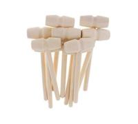 (As show, One size) 30PCs Mini Wooden Hammer compatible with Lobster Crab and Other Shellfish,Solid Wood Mini Mallet Knocking Planet Cake Wooden Hammer