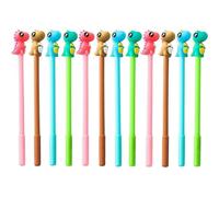 (As show, One size) 32PCS Dinosaur Ballpoint Pen Black Office Supplies Black 0.38mm Black Neutral Water Pen