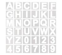 (As show, One size) 36 Pcs Reusable Plastic Stencils for Wood, Wall, Chalkboard, Learning to Paint, Home Decor, School Art Projects - 4.16 Inch