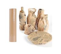 (As show, One size) 39cm20m Honeycomb Packing Paper Eco Friendly Protective Kraft Paper Packaging For Moving Shipping Suppliers Instead Of Bubble Wrap
