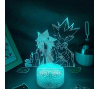 (As show, One size) 3D Illusion Lamp Night Light Anime Tokoyami Fumikage 3D Lamp My Hero Academia Night Light for Kids Bedroom Decor Boku no Hero Academia Birthday Gift T