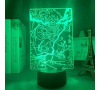 (As show, One size) 3D Led Illusion Lamp Night Light Izuku Midoriya Led Night Light Deku Anime My Hero Academia 3D Lamp for Kids Bedroom Decor Izuku Midoriya 3D Light Bir