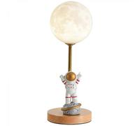 (As show, One size) 3D Moon Lamp Astronaut LED Desk Lamp UBS Spaceman Bedside Night light for Kids Decoration Lights Creative Ornaments
