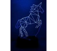 (As show, One size) 3D Night Light 9'' Lamp Touch-Switch LED 7 Colors Decor/Indoor Stands/Birthday Gift/Christmas 10oz (Buddha Head)