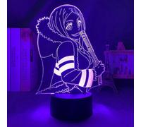 (As show, One size) 3D Night Light Illusion Lamp Manga Fire Hibana Led Lamp for Child Bedroom Decor Night Light Birthday Gift Room Desk Anime 3D Light Hibana 7 Colors ATT