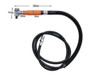 (As show, One size) 3mm 90 Degree Air Grinder Pneumatic Tool Micro-grinder Grinding Polishing Tool Set Metal Cutting Ab