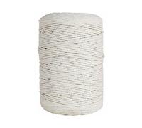 (As show, One size) 3mm x 200m, 100% Cotton Macrame Thread Twine Cord, Macrame Rope for Knitting DIY Wall Decoration Plant Holder Gift Wrapping, Beige