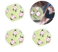(As show, One size) 3Pcs 12-sided glow-in-the-dark erotic dice multi-sided body position male and female foreplay flirting toys glow-in-the-dark position dice