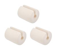 (As show, One size) 3pcs Bedroom Door Stopper Hardened Anti-Bump Lightweight Creative Compact Door Bumper-Beige