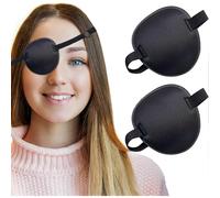 (As show, One size) 3PCS Eye Patch, Adjustable Eye Patches, Medical Eye Patch, Amblyopia Lazy Eye Patches for Left or Right Eyes, Black