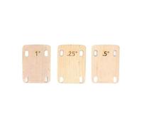 (As show, One size) 3Pcs Guitar Neck Shims Bolt-on Neck Plate compatible with Guitar and Bass Repair 0.25, 0.5, and 1Degree Guit