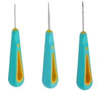 (As show, One size) 3PCS Round Hole Cone Hand Drills Punch Needle Candle Wick Tool for Candle Making