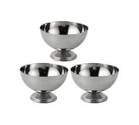 (As show, One size) 3PCS Stainless Steel Cup Salad Cold Drink Ice Cream Cup Dessert Stainless Steel Multi-Function Mult
