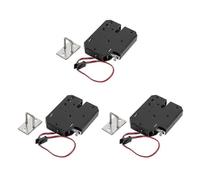 (As show, One size) 3X 12V 2A Electric Magnetic Lock 150KG/330Lb Fail Safe Holding Force Electromagnetic Door Control S-Yvan