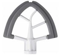 (As show, One size) 4.5/5 Quart Flex Edge Beater, suitable for KitchenAid tilting head vertical mixer, all metal die-casting blade, with flexible silicone edge bowl scrap