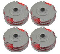 (As show, One size) 4-Pack Flymo Fly021 Compatible Double Autofeed Trimmer Strimmer Spool & Line
